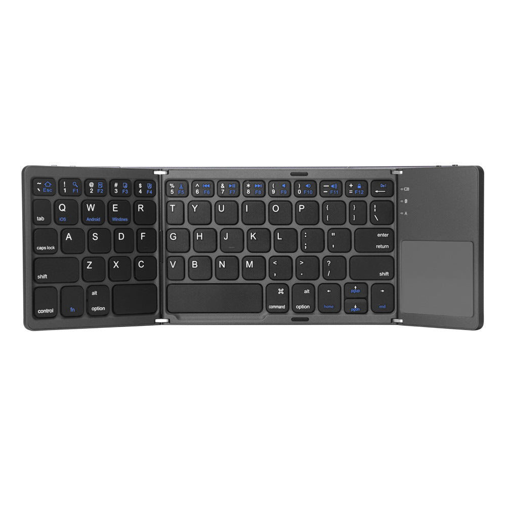 Tri-Fold Bluetooth Keyboard with Touchpad