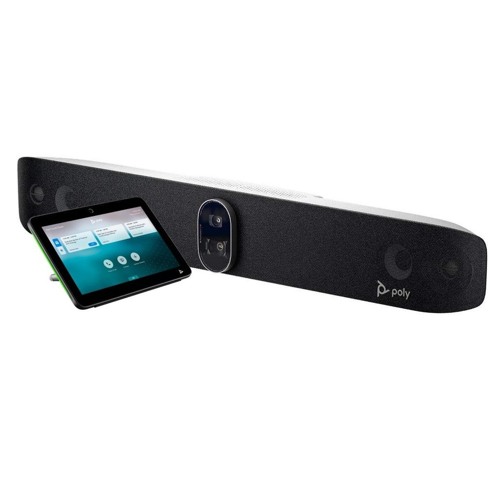 Poly Video Conferencing model-family photograph; configuration and keyboard layout may vary