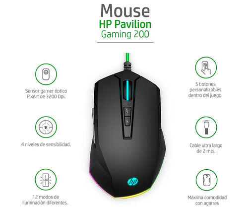 HP Gaming Mouse Pavilion 200