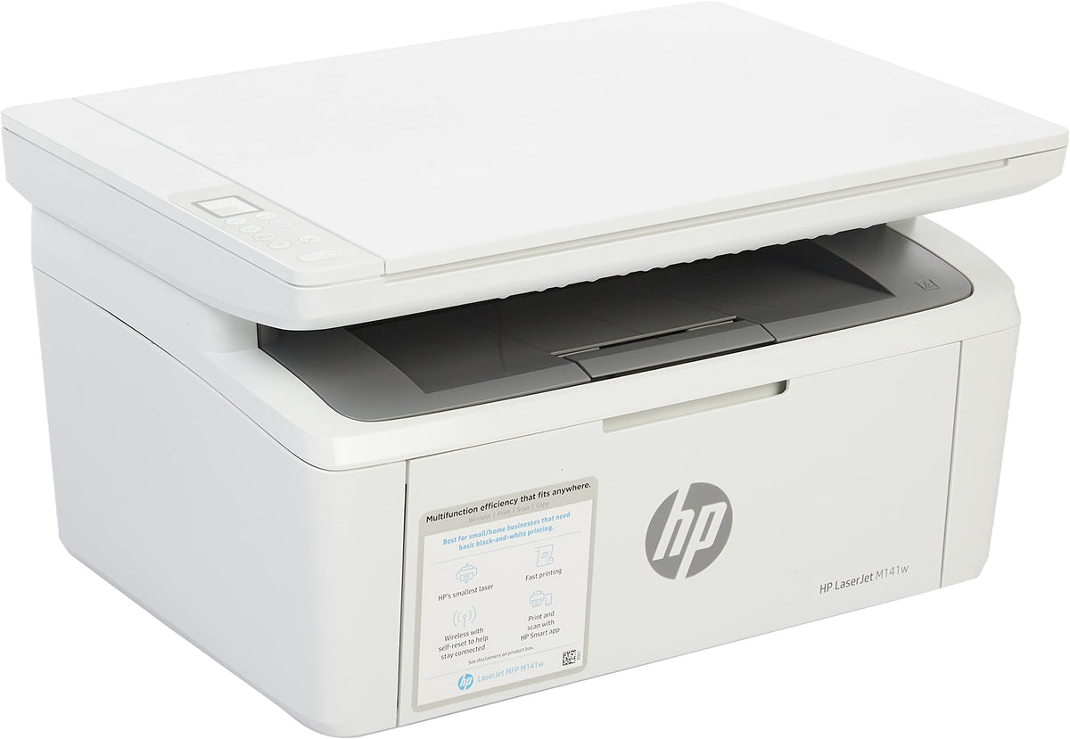 HP Printers model-family photograph; configuration and keyboard layout may vary