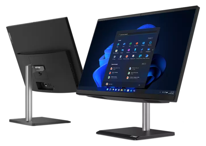 Lenovo All-in-One Computers model-family photograph; configuration and keyboard layout may vary