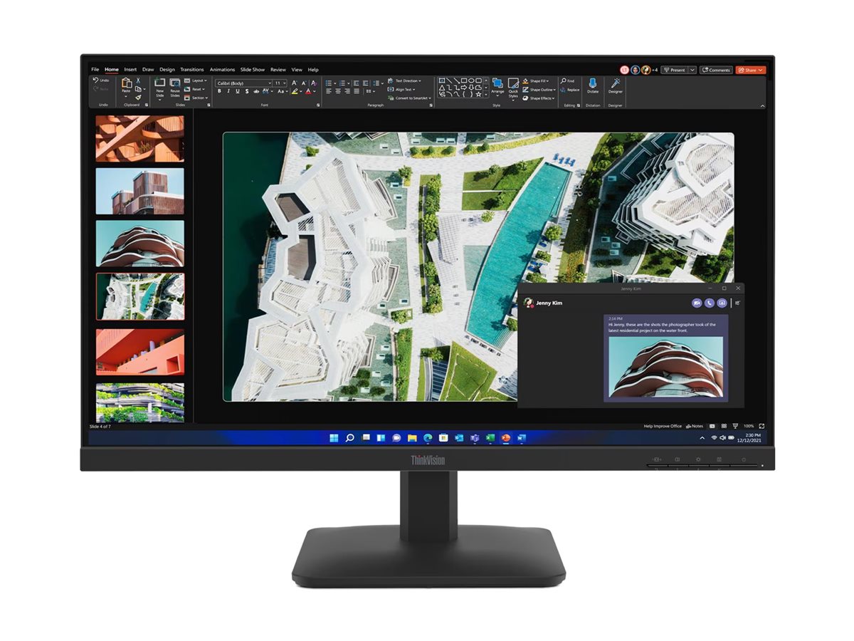 Lenovo Monitors model-family photograph; configuration and keyboard layout may vary