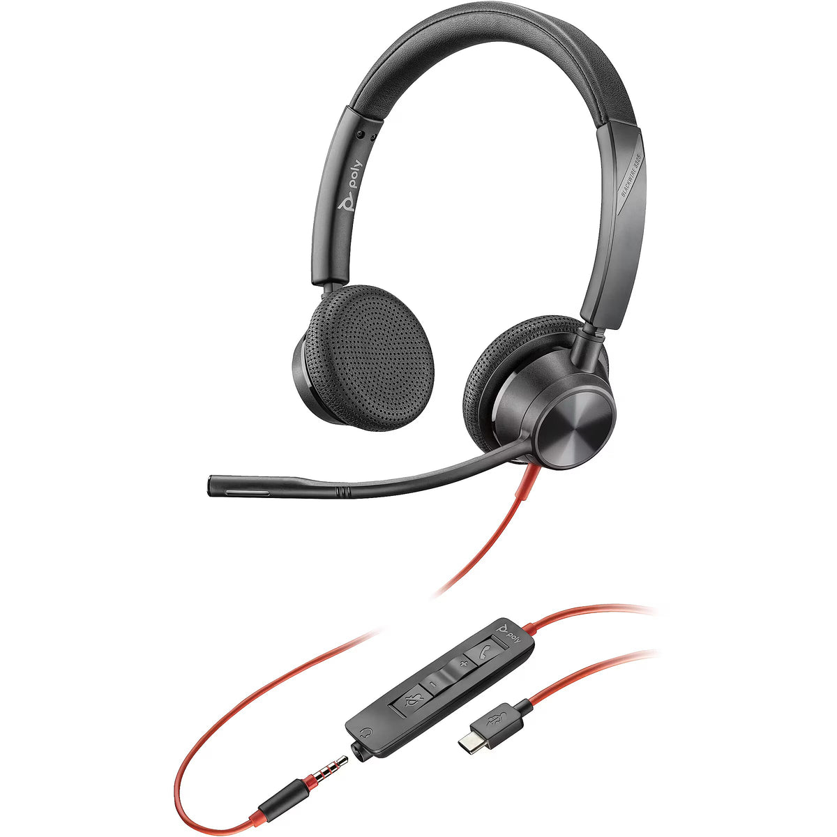 Poly Headsets model-family photograph; configuration and keyboard layout may vary