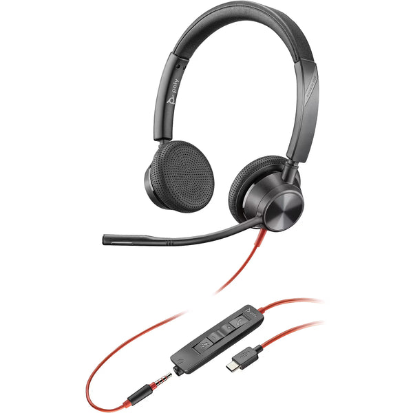 Poly Headsets model-family photograph; configuration and keyboard layout may vary