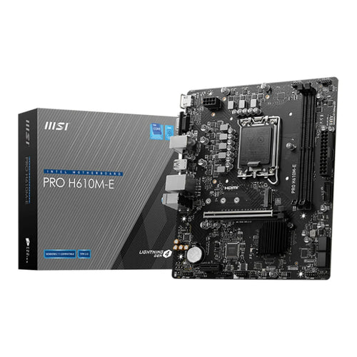 MSI M/B PRO H610M-E DDR5 MOTHERBOARD