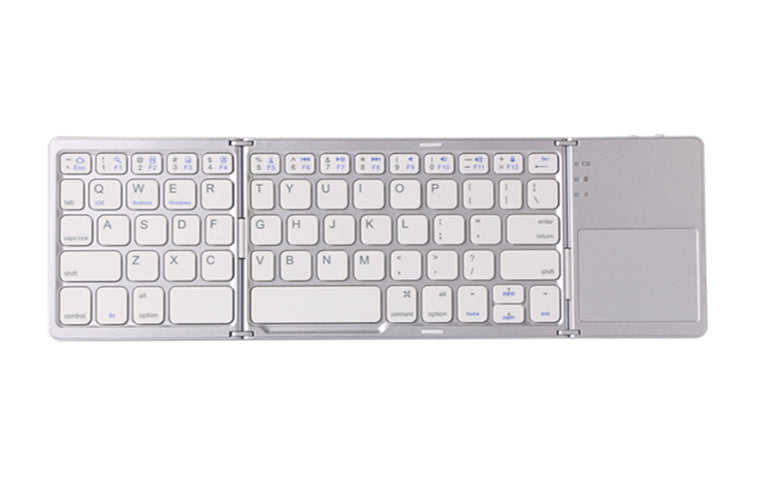 Tri-Fold Bluetooth Keyboard with Touchpad