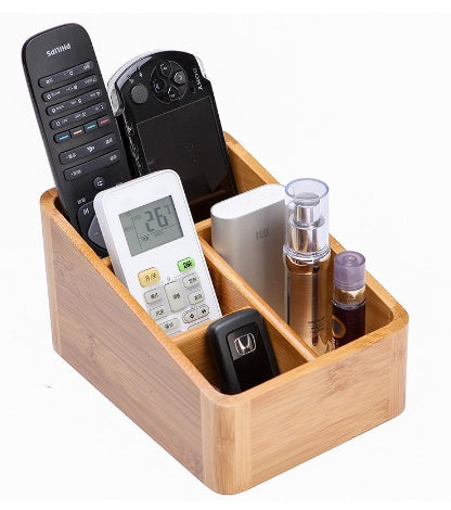 Bamboo Desktop Storage Organiser