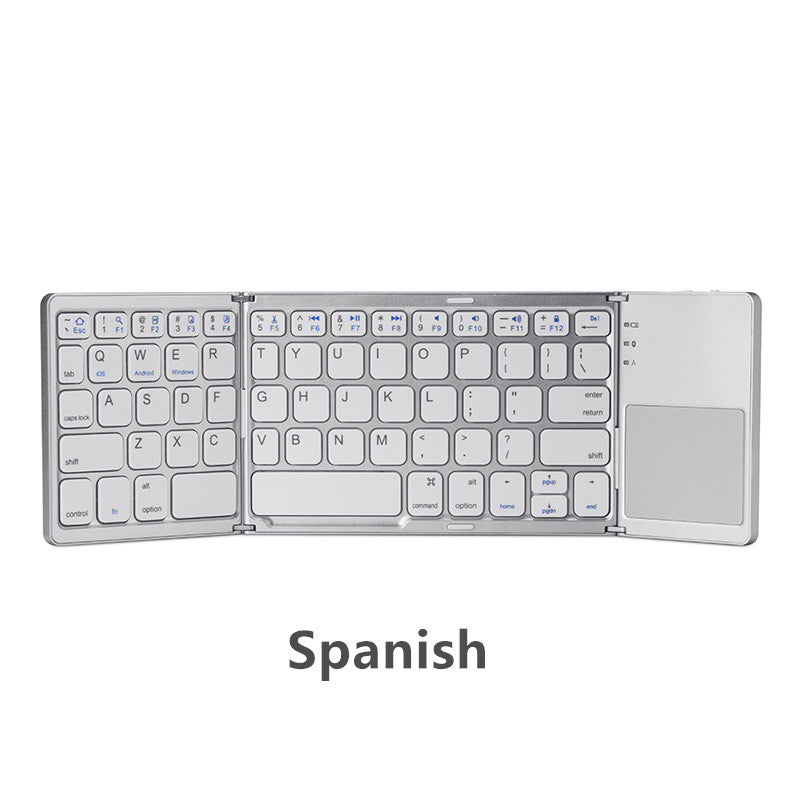 Tri-Fold Bluetooth Keyboard with Touchpad