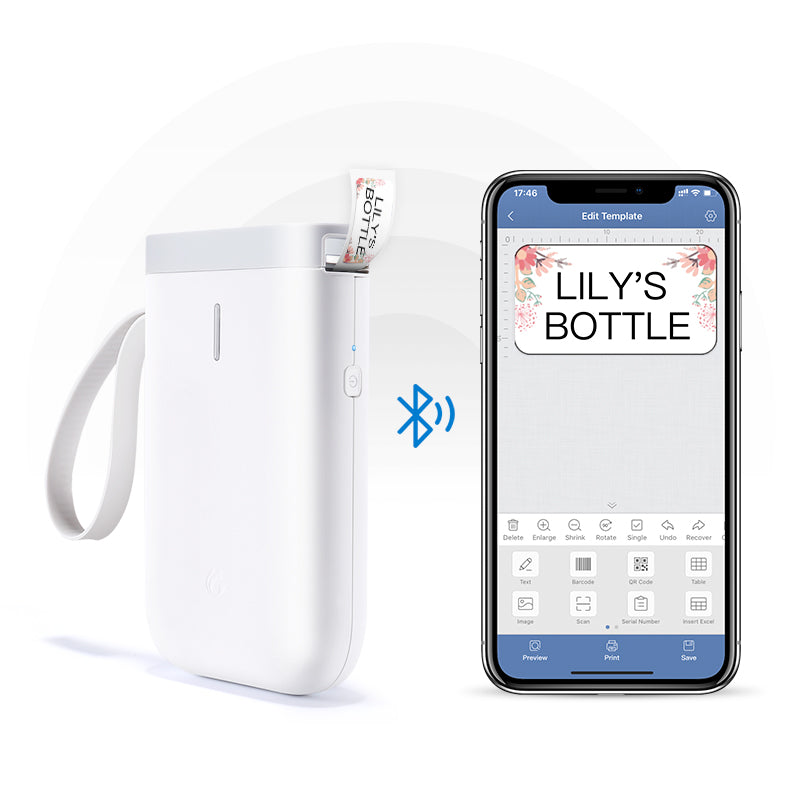 D11 Bluetooth Thermal Label Printer