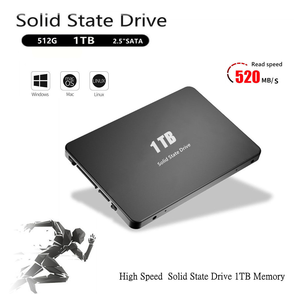 2.5-inch SATA III Internal SSD – 512GB, 1TB & 2TB