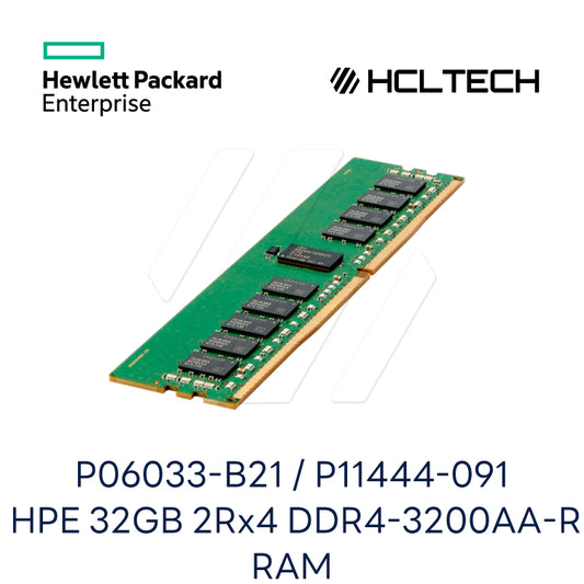 P06033-B21 | HPE 32GB (1x32GB) Dual Rank x4 DDR4-3200