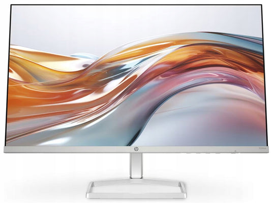 HP Series 5 524sw 23.8-inch white and silver monitor, front view