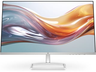 HP Series 5 27-inch FHD White Monitor 527sw, official HP product photo.
