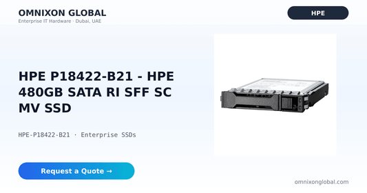 P18422-B21 | HPE 480GB SATA RI SFF SC MV SSD - Gen10