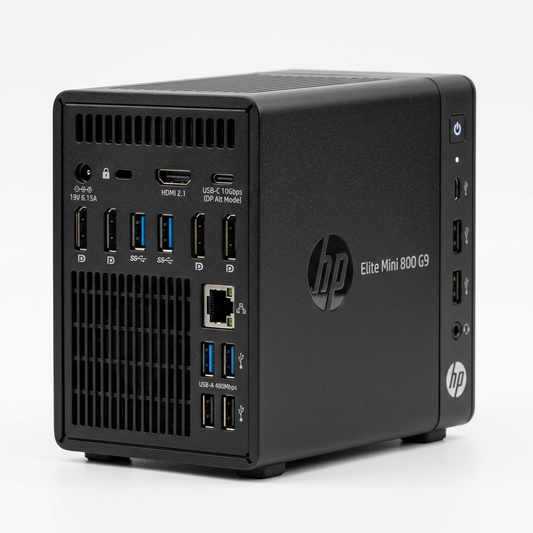 HP 800 G9R DM - Side Angle View