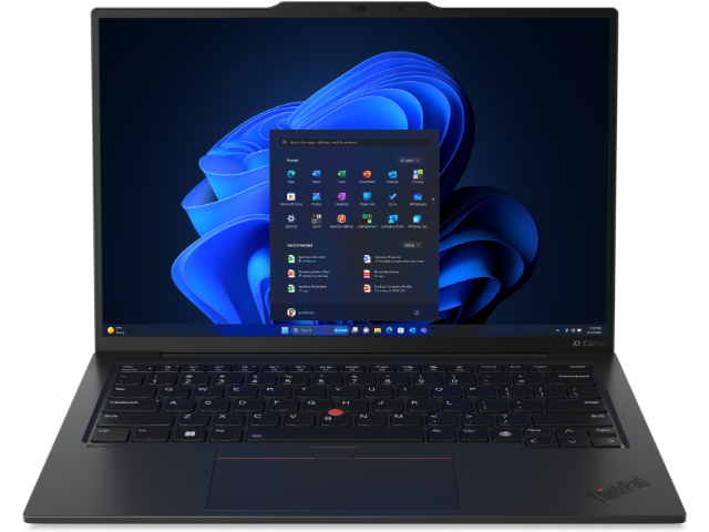 Lenovo ThinkPad X1 Carbon Gen 12, official manufacturer front view. Configuration may vary.