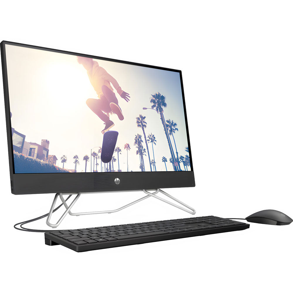 HP All-in-One Computers model-family photograph; configuration and keyboard layout may vary
