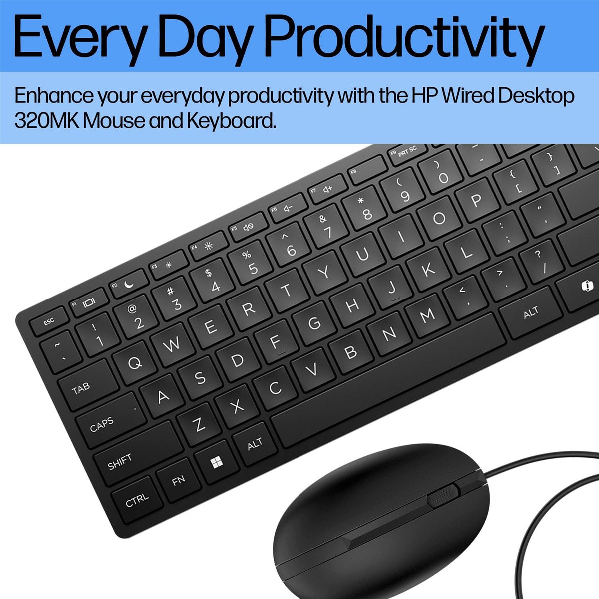 HP Keyboards & Mice model-family photograph; configuration and keyboard layout may vary