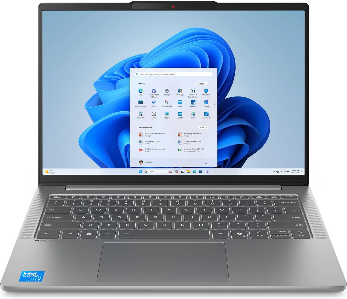 Lenovo Laptops model-family photograph; configuration and keyboard layout may vary