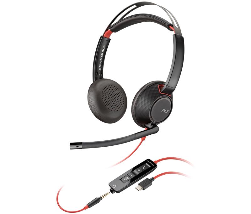 Poly Headsets model-family photograph; configuration and keyboard layout may vary