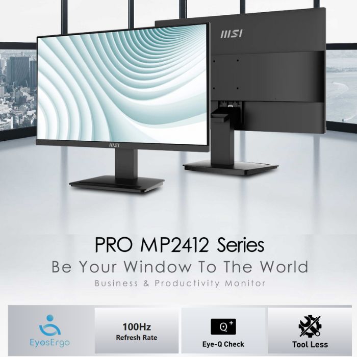 MSI Monitors model-family photograph; configuration and keyboard layout may vary