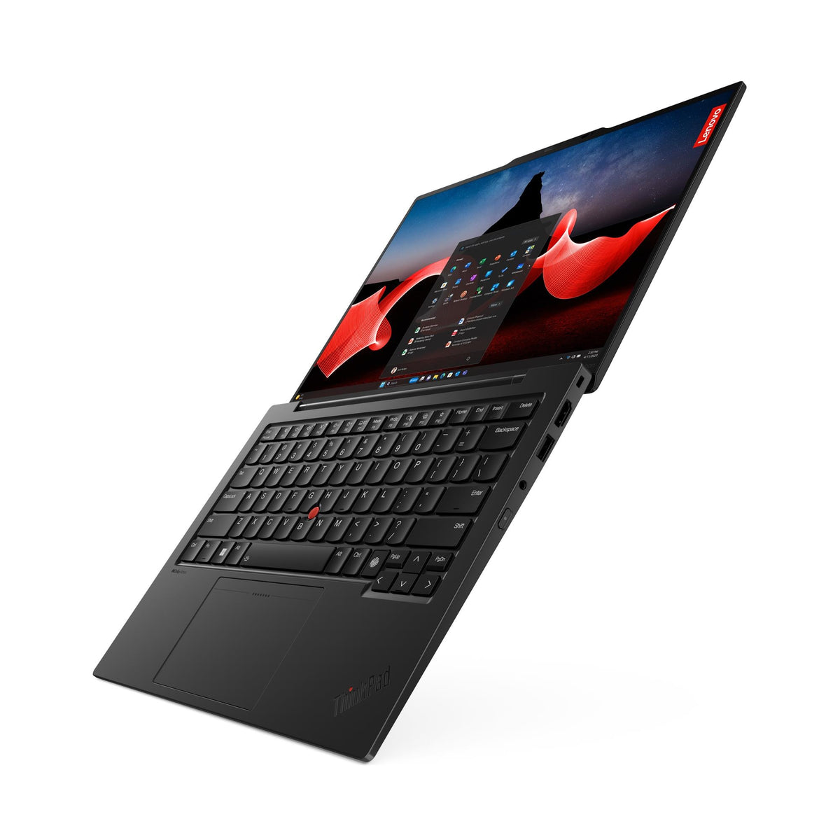 ThinkPad X1 Carbon Gen 12 official Lenovo model photograph. Configuration, keyboard layout and software may vary.