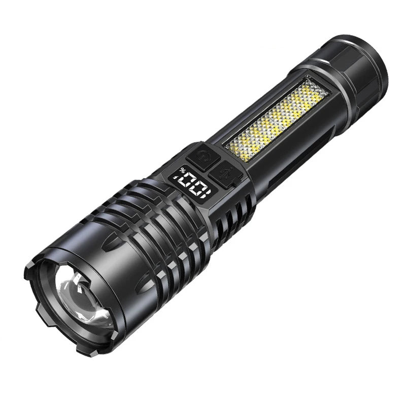 Rechargeable LED Flashlight – Adjustable Zoom