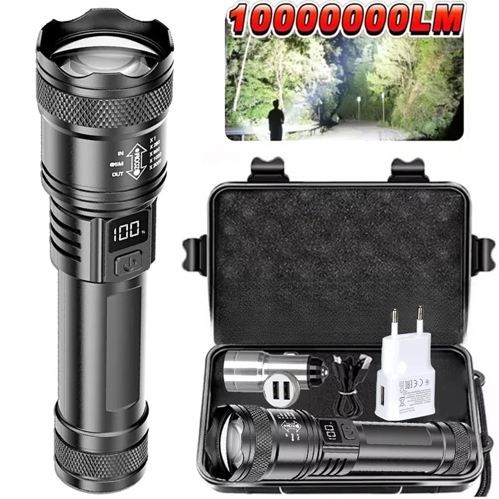 Rechargeable LED Flashlight – Adjustable Zoom